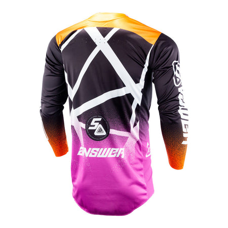 Answer Racing LE 50th Anniversary Elite Jersey Purple Black Orange Back