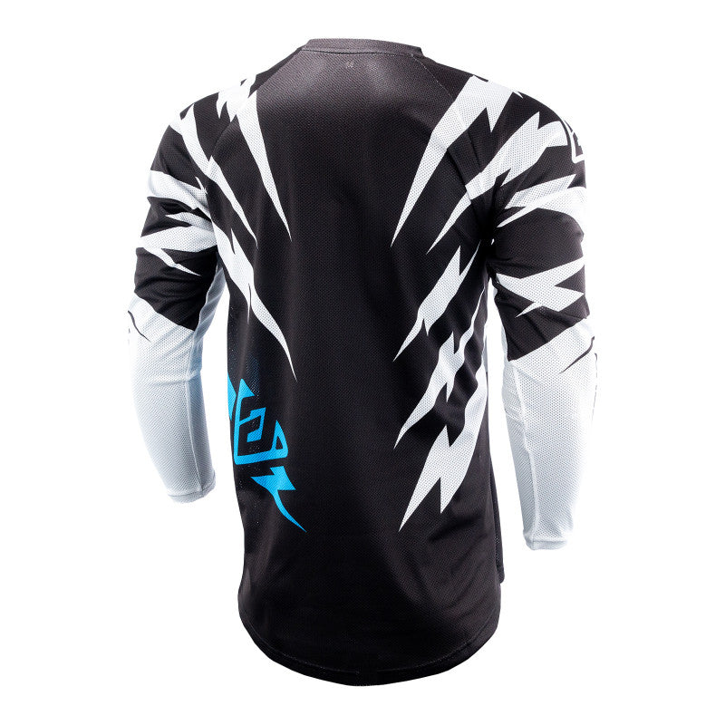 Answer Racing LE 50th Syncron Vented Jersey Black White Cyan Back