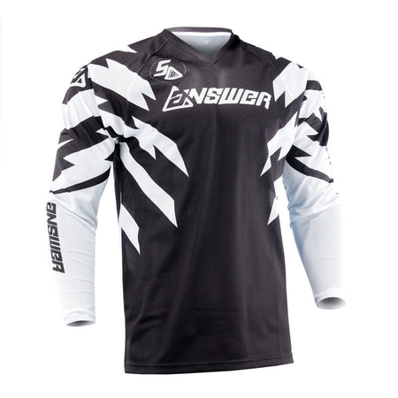 Answer Racing LE 50th Syncron Vented Jersey Black White Cyan Front