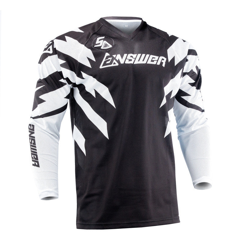 Answer Racing LE 50th Syncron Vented Jersey Black White Cyan Front
