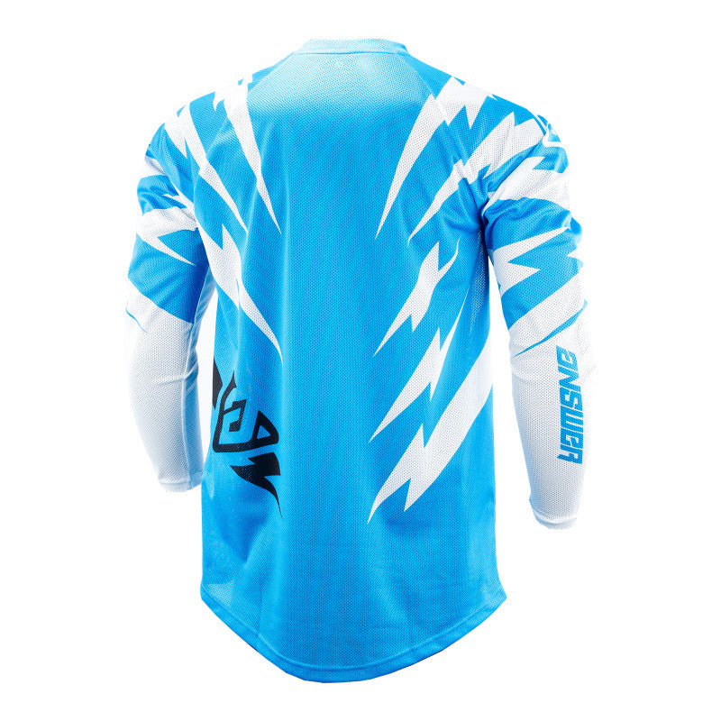 Answer Racing LE 50th Syncron Vented Jersey Cyan White Black Back