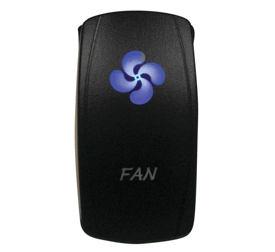 Blue/Red LED Fan Rocker Switch (On/Off) - Waterproof – Red Plate ...