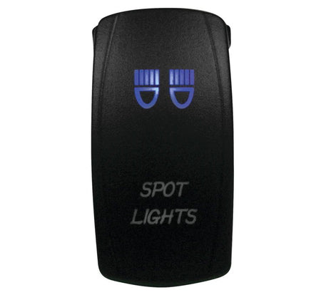 Blue LED Spot Light Rocker Switch (On/Off)