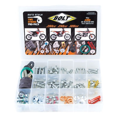 Bolt - Euro Style 200cc - 300cc Two Stroke Pro Pack Bolt Kit