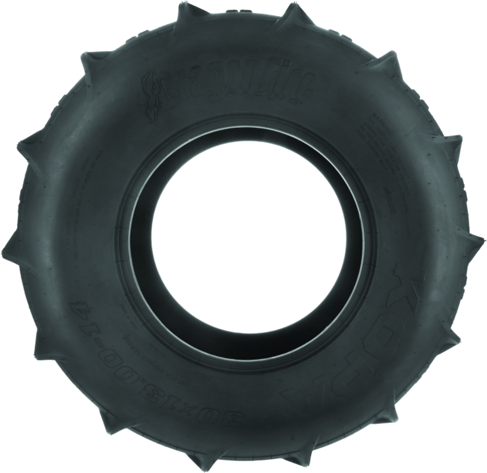 DragonFire Kopa UTV Paddle Tire - Rear (23mm Paddles) Profile View