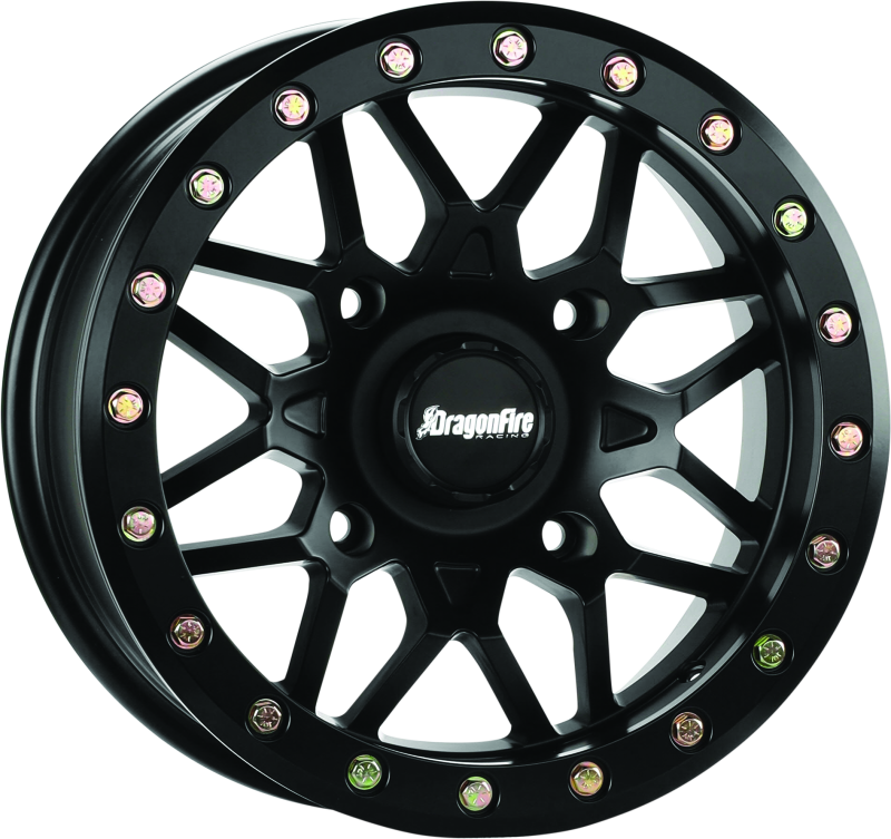 DragonFire Racing Typhon Beadlock UTV Wheels - Black