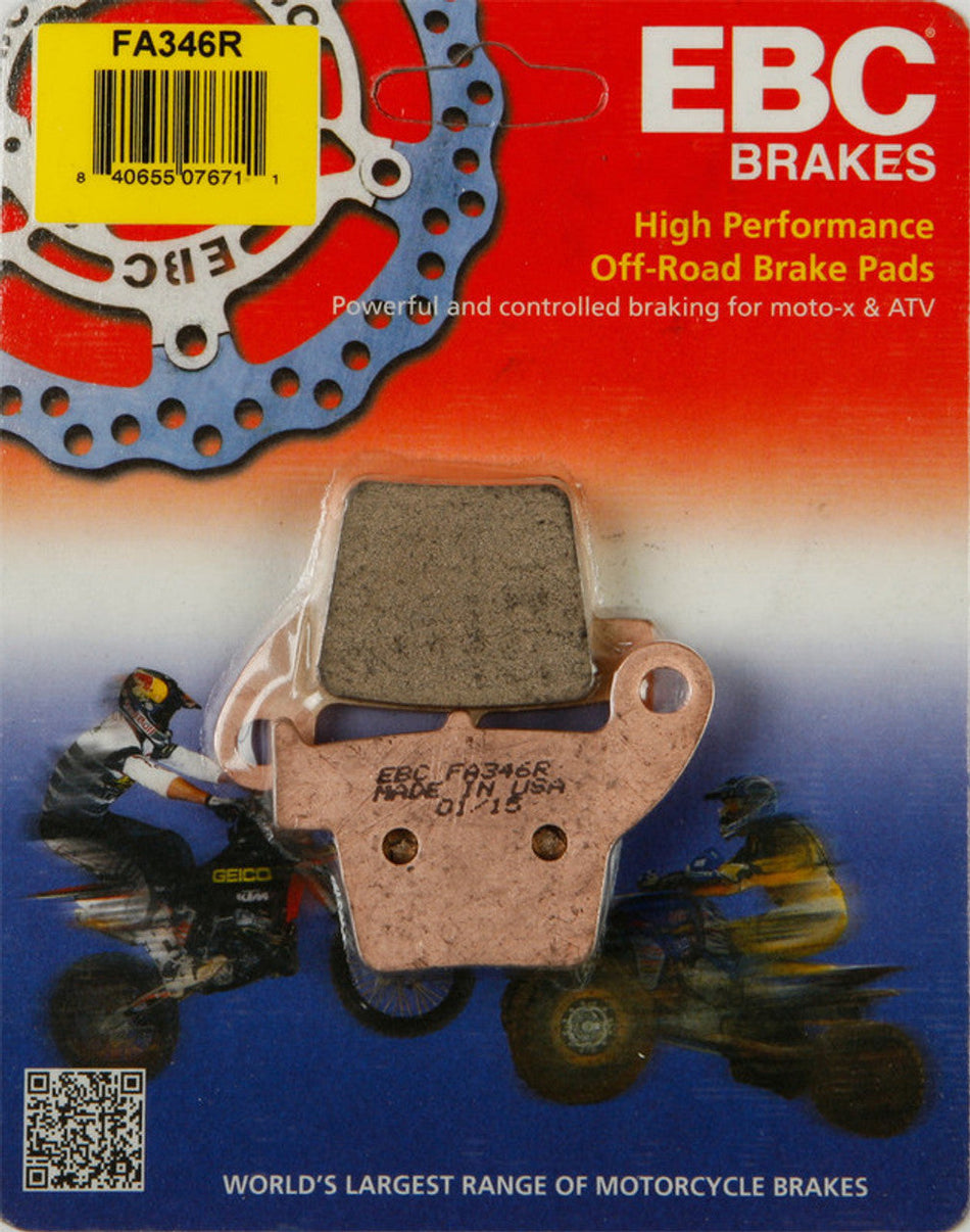 EBC FA346R ’R’ Series Sintered Brake Pads | Rear Wheel - EBC Powersports