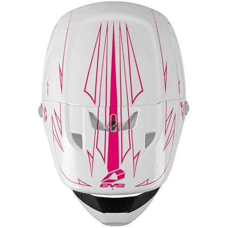 EVS - T3 Youth Helmet | 50/FIFTY White/Pink Top