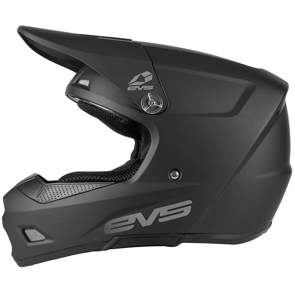 EVS - T3 Youth Helmet | Solid Black side