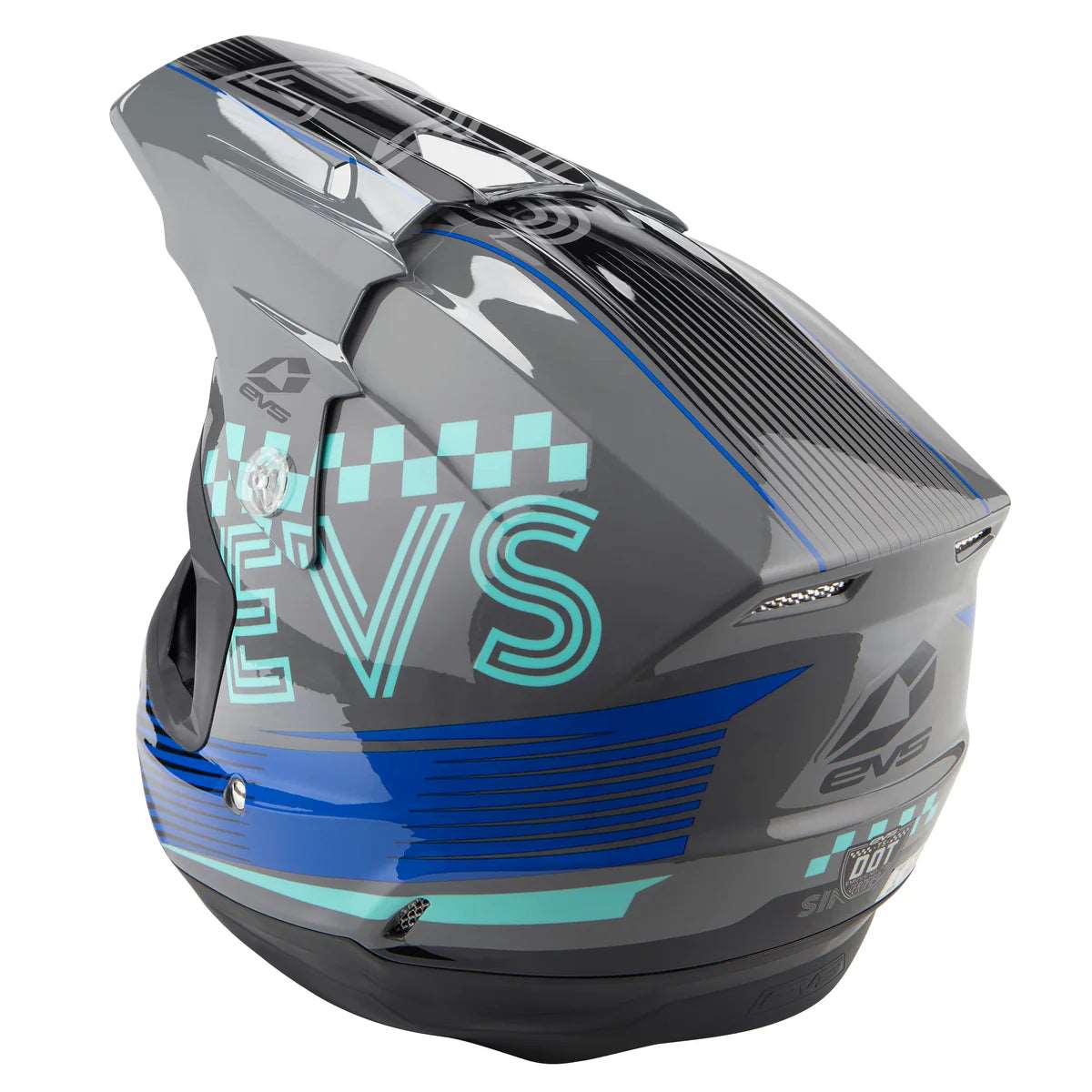 EVS - T5 Helmet | Torino Grey/Blue 2