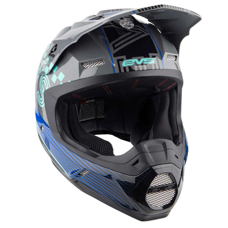 EVS - T5 Helmet | Torino Grey/Blue 4