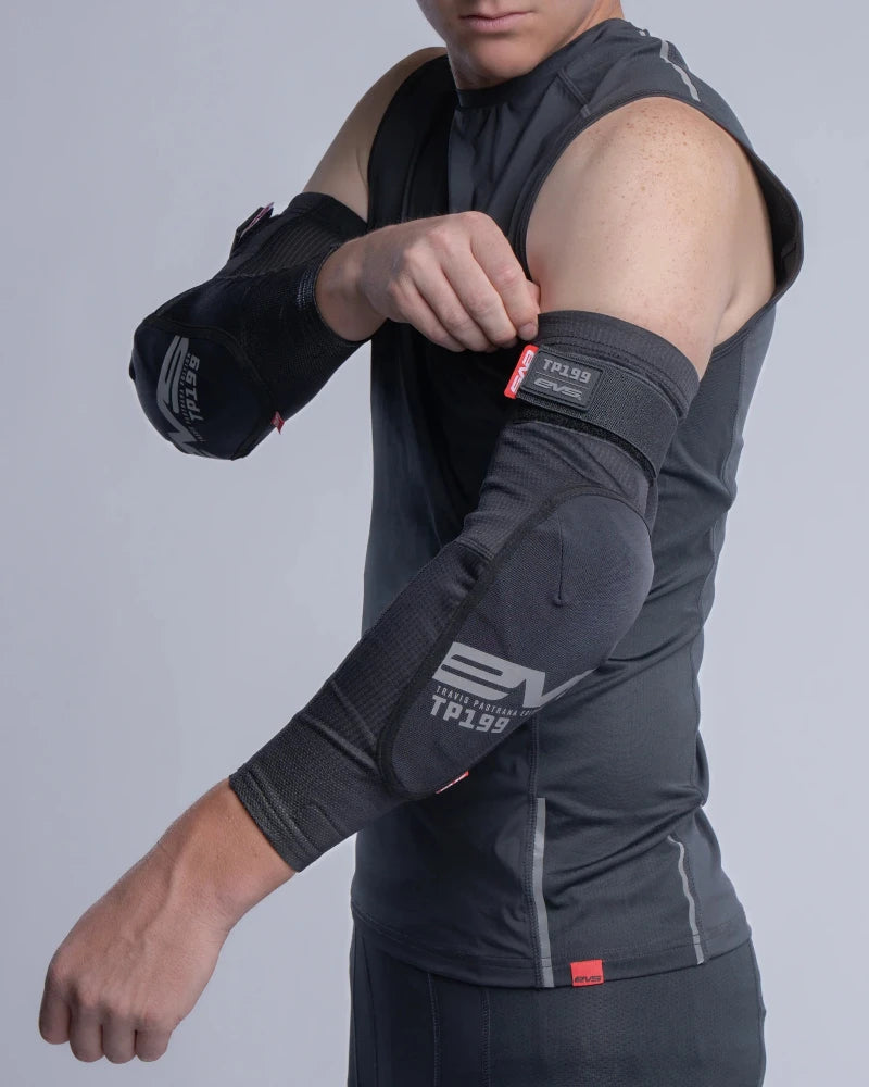EVS TP199 Blackout Elbow Guards Model 1