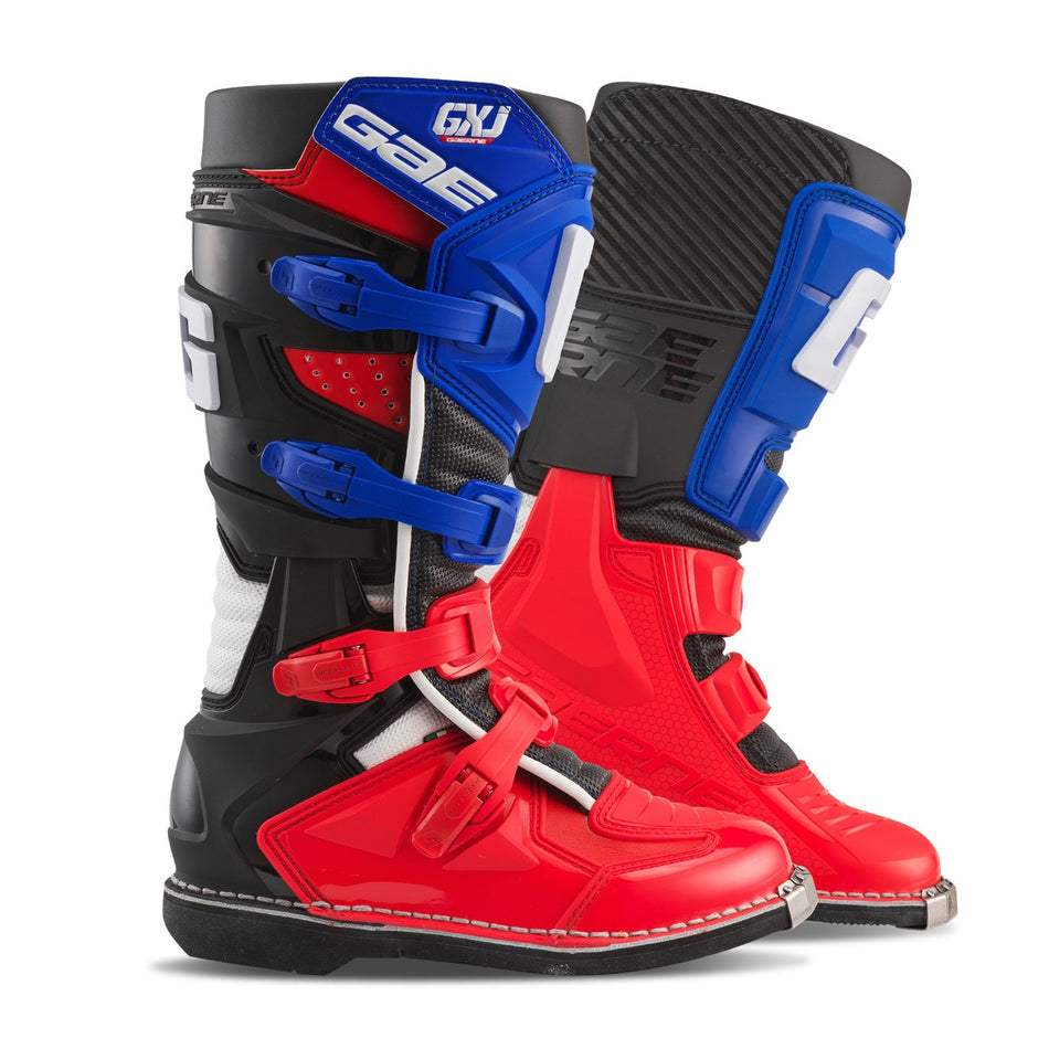 Gaerne GXJ Youth Motocross Boots Red White Blue