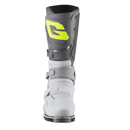 Gaerne SG22 Motocross Boots - Anthracite White Grey - Front View