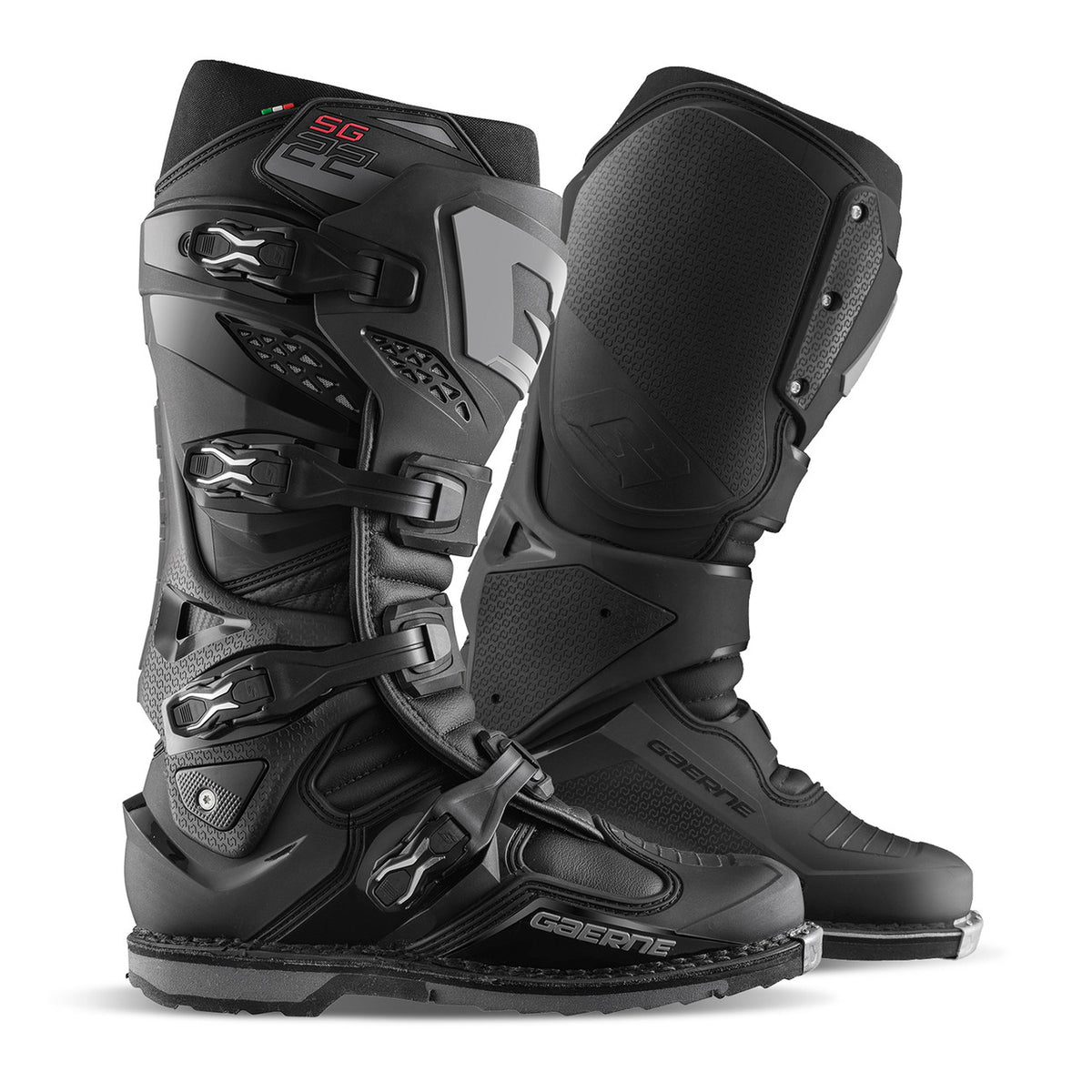 Gaerne SG22 Motocross Boots - Black - Pair
