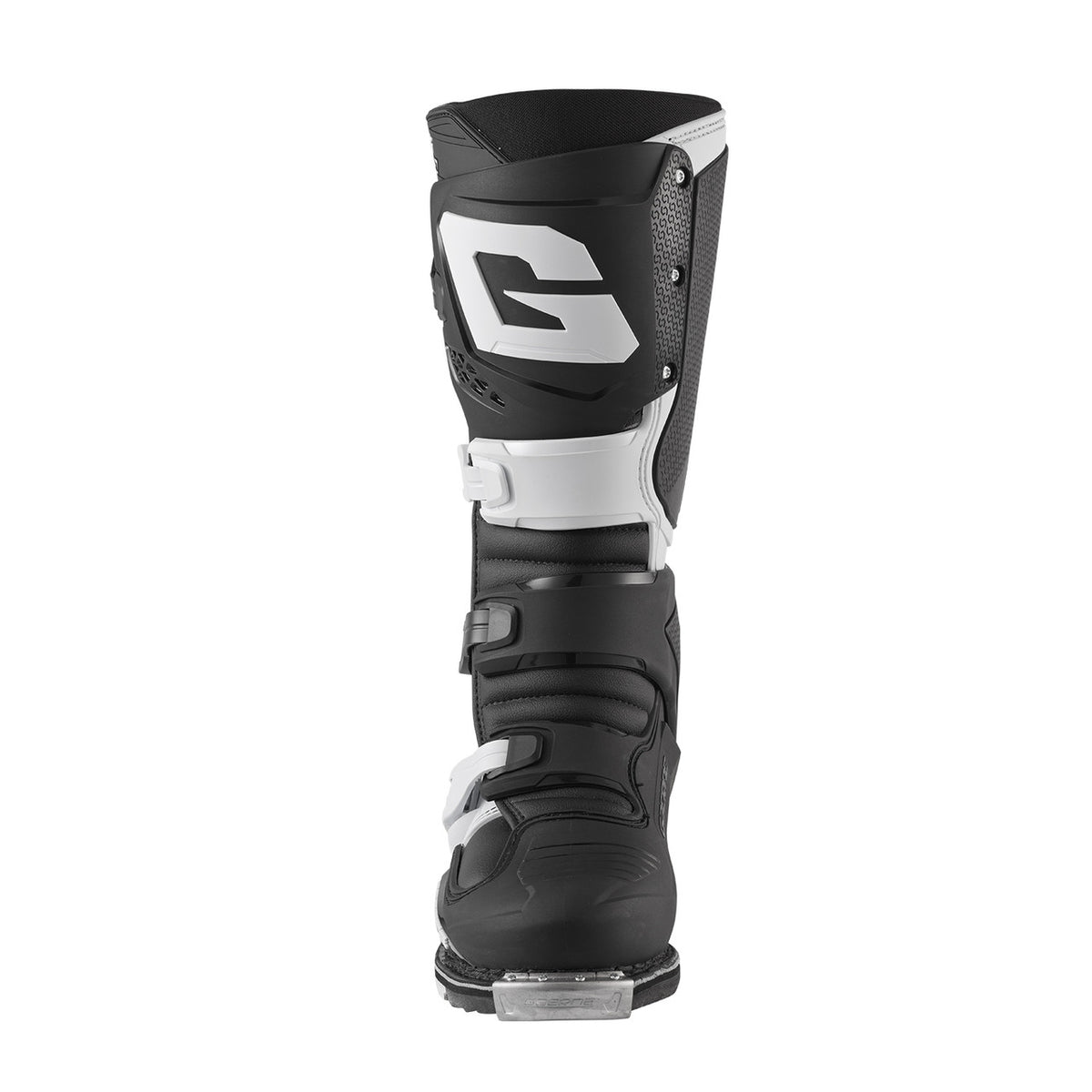 Gaerne SG22 Motocross Boots - Black White - Front View