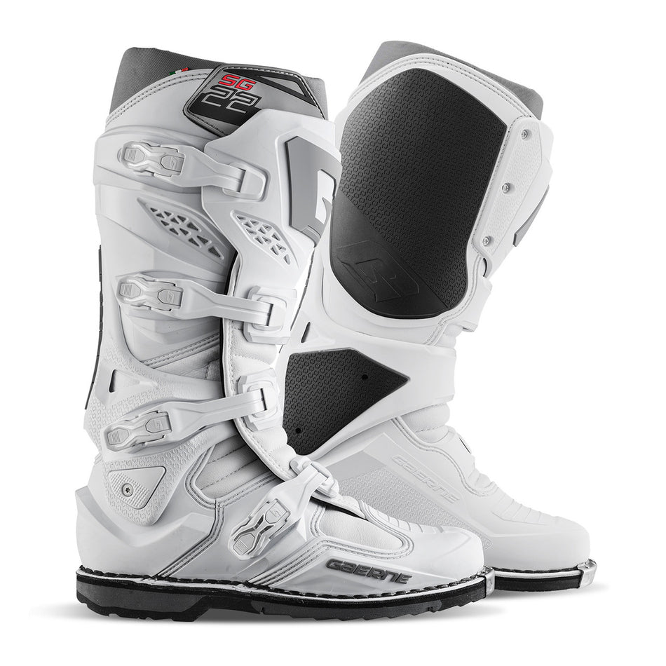 Gaerne SG22 Motocross Boots - White - Pair