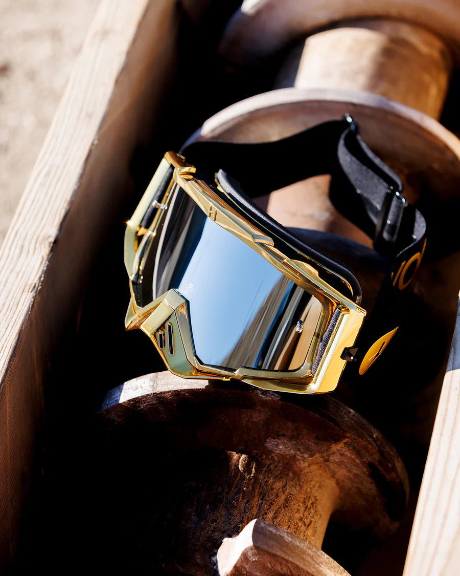 Havoc Elite Pre-Curved Goggle Lens - Silver Mirror Gold Goggle