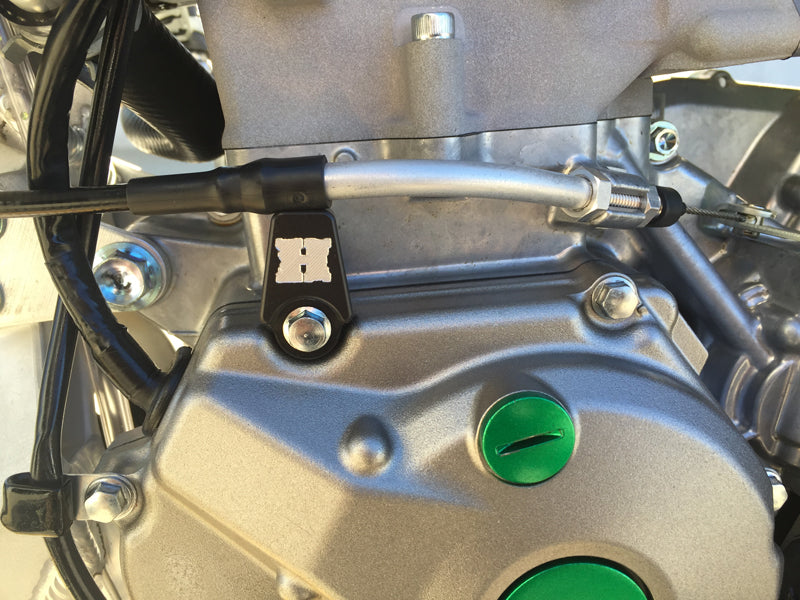 Hinson Cable Bracket - Kawasaki KX450F (2016-2018) Installed