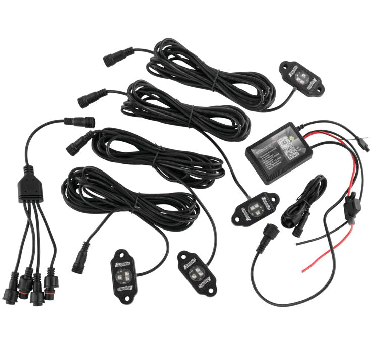 DragonFire Racing Bluetooth RGB Rock Light 4pc. Kit