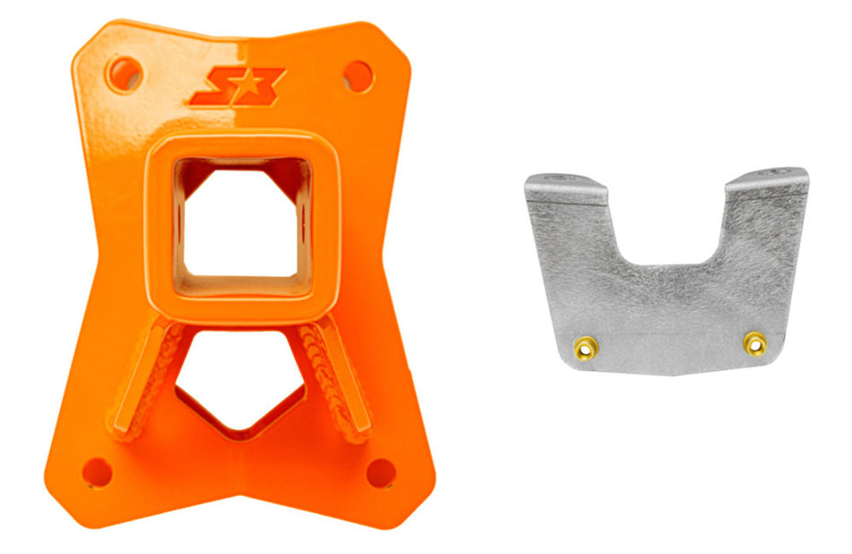 S3 Power Sports -  POLARIS RZR PRO R / RZR TURBO R DOUBLE SHEAR 2" HITCH RECEIVER PLATE