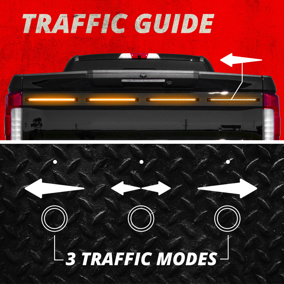 XKGlow Tube Strobe Lights w/ Traffic Modes - 8pc 12” Ultra LEDs