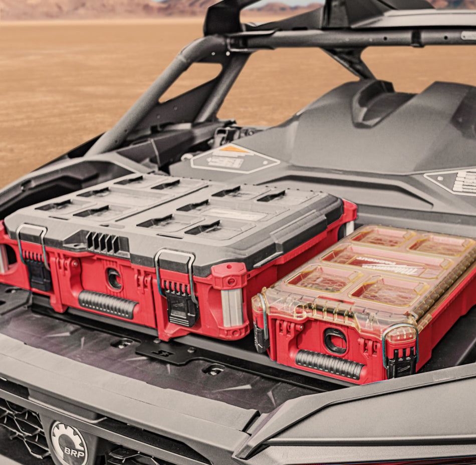 S3 Power Sports - Can-Am Maverick R Milwaukee Packout Bed Mount