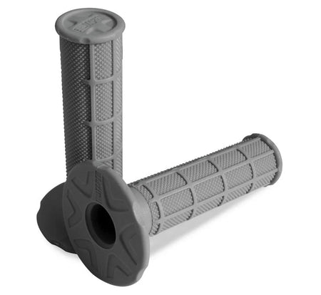 ProTaper - Single Density Half-Waffle MX Grips - Grey / Soft - ProTaper