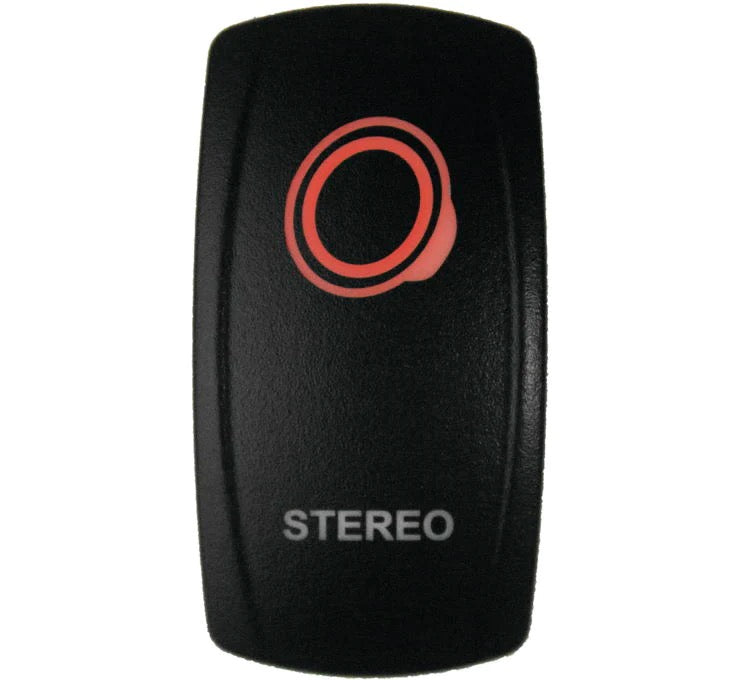 LED Stereo Rocker Switch  On/Off