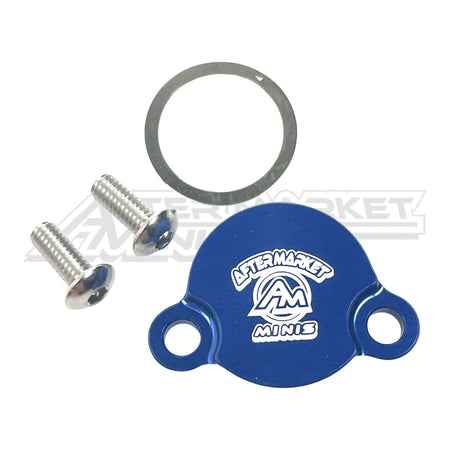Aftermarket Minis - KTM/Husqvarna/Gas Gas 50-65cc Billet Rear Brake Reservoir Cap - Blue - Aftermarket Minis