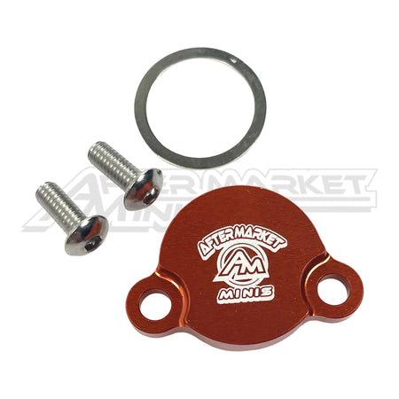 Aftermarket Minis - KTM/Husqvarna/Gas Gas 50-65cc Billet Rear Brake Reservoir Cap - Orange - Aftermarket Minis