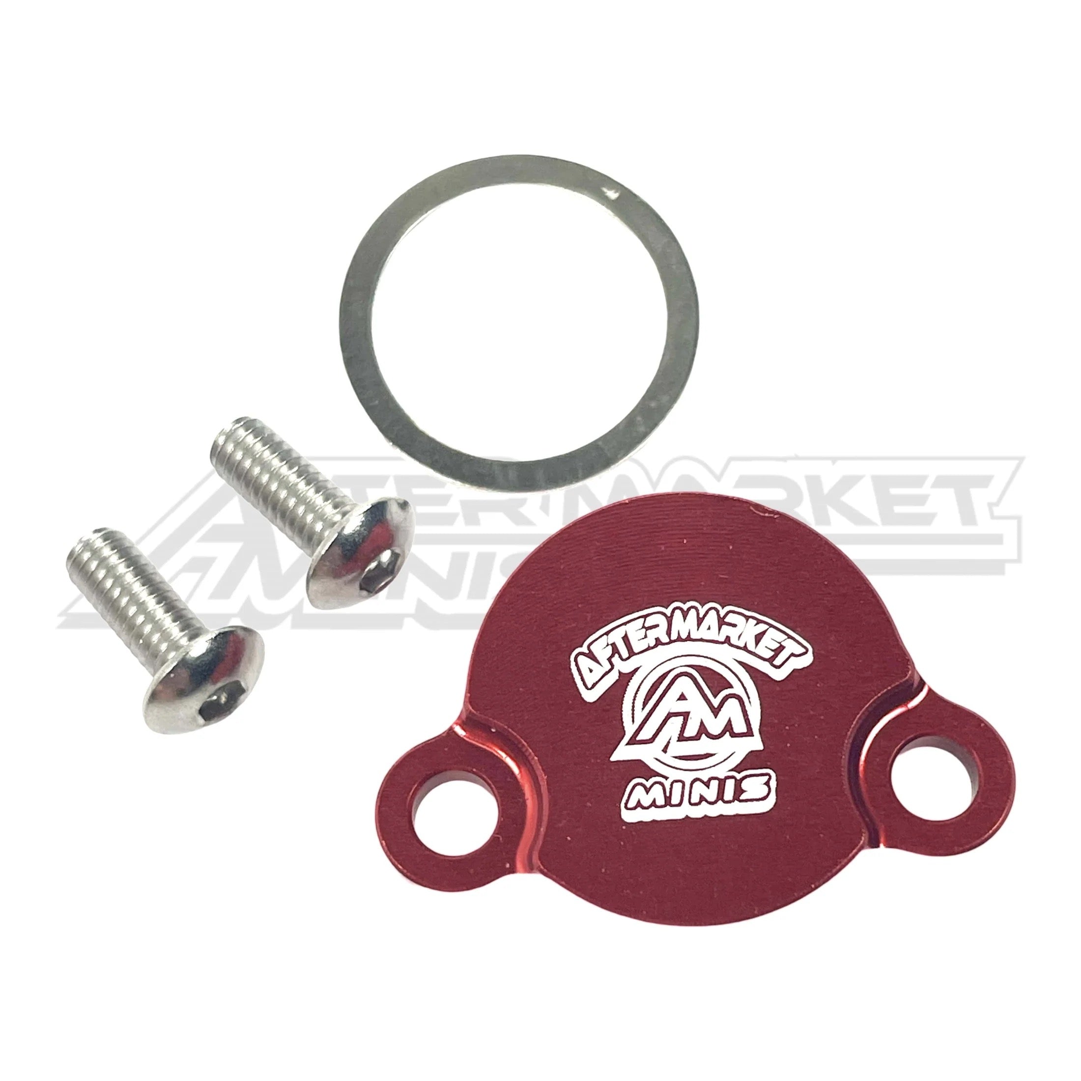 Aftermarket Minis - KTM/Husqvarna/Gas Gas 50-65cc Billet Rear Brake Reservoir Cap - Red - Aftermarket Minis