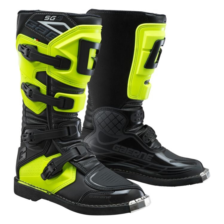SG-J Youth Motocross Boot Black Yellow