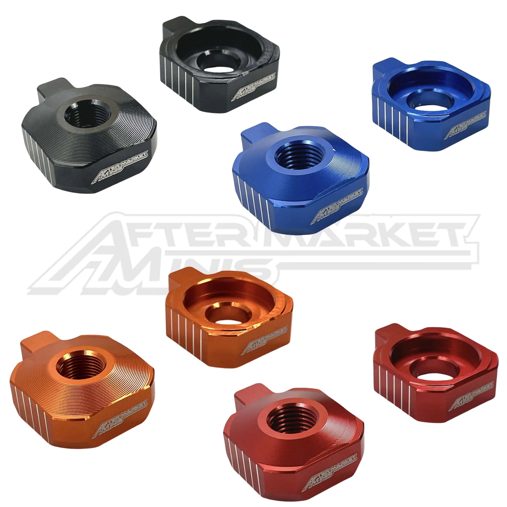 Aftermarket Minis - KTM / Husqvarna/ Gas Gas 50cc / E-Bike Chain Adjuster Axle Blocks - Aftermarket Minis