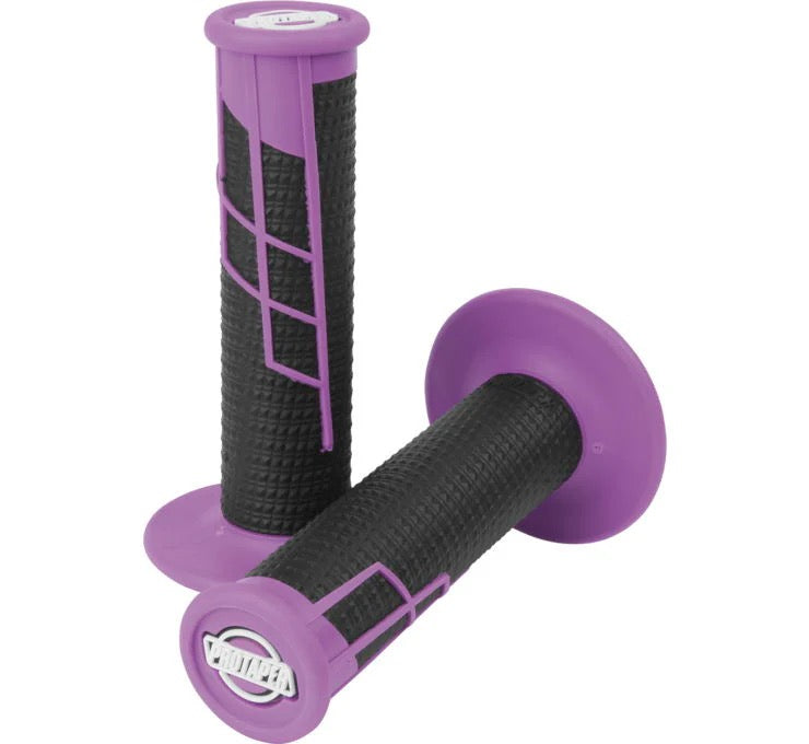 ProTaper Clamp On 1/2 Waffle Grips - Purple/Black - ProTaper
