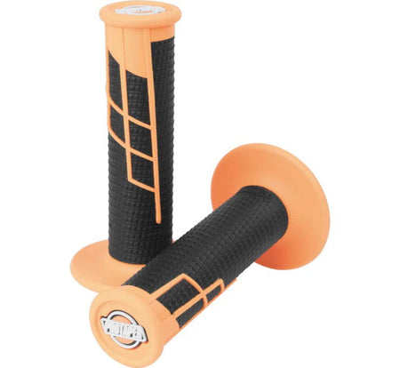 ProTaper Clamp On 1/2 Waffle Grips - Neon Orange/Black - ProTaper