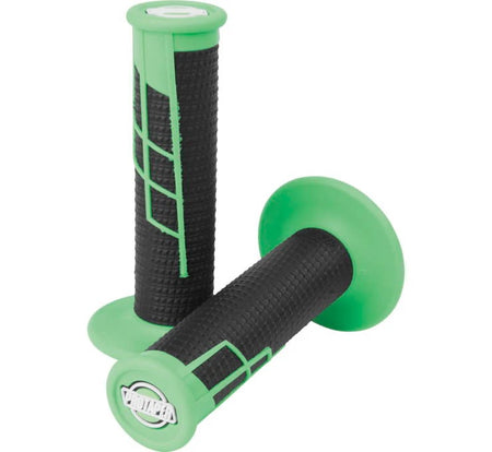 ProTaper Clamp On 1/2 Waffle Grips - Green/Black - ProTaper