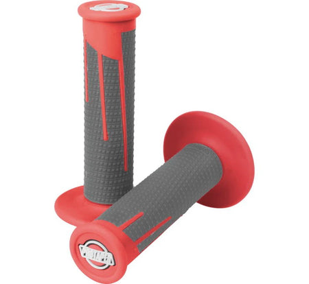 ProTaper Full Diamond Clamp On Grips - Red / Dark Grey - ProTaper