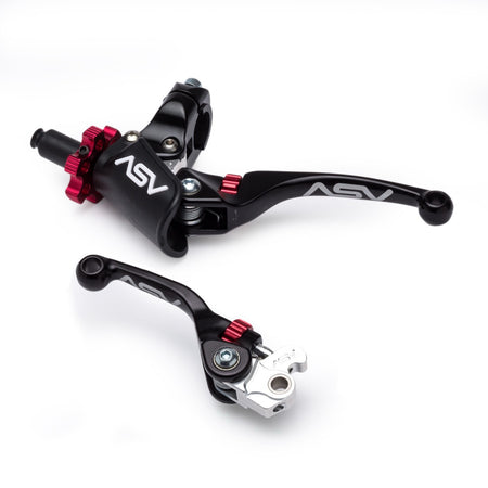 ASV F4 BCF40106YPX Pro Perch Brake & Clutch Lever Pair Pack