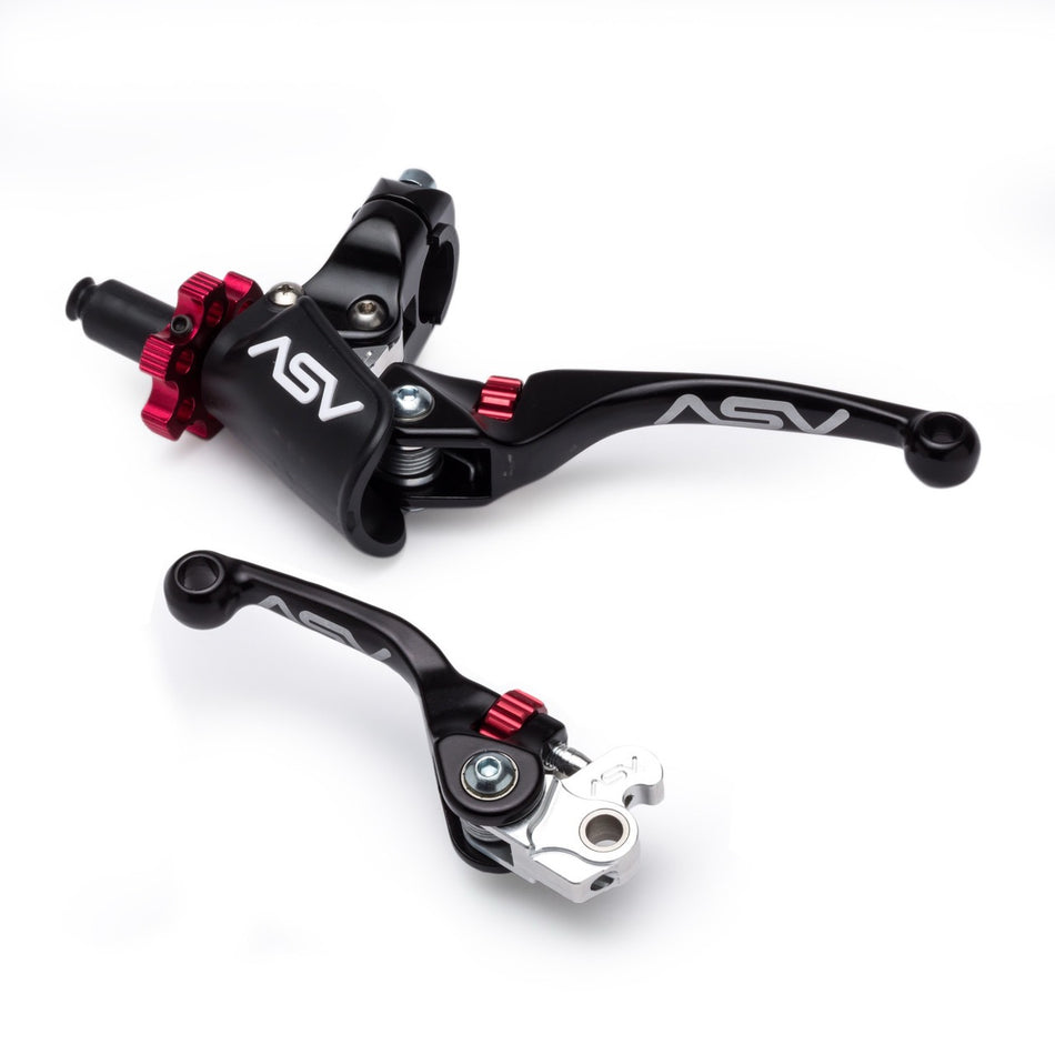 ASV F4 BCF40106YPX Pro Perch Brake & Clutch Lever Pair Pack