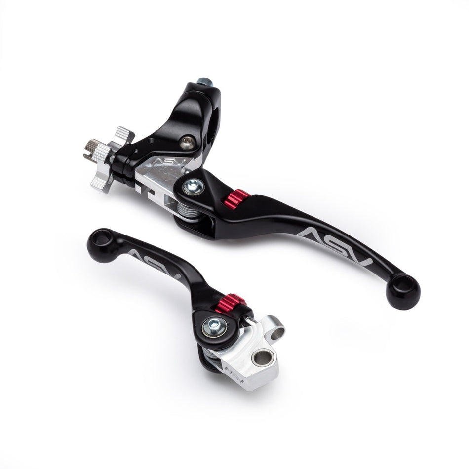 ASV F4 BCF41306YSX Standard Perch Brake & Clutch Lever Pair Pack