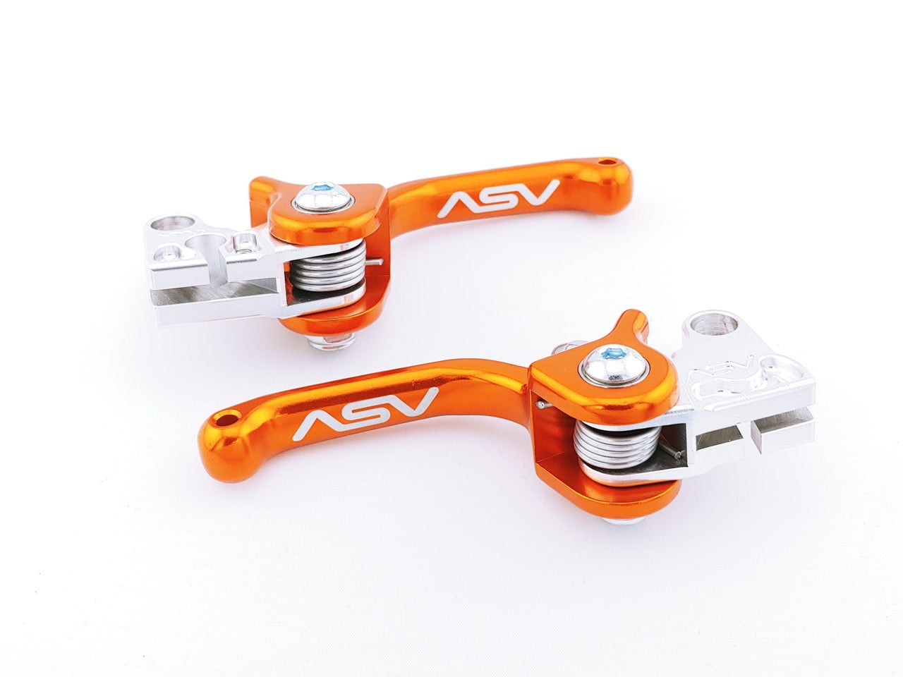 ADV ラフレシアPSA9 渦巻き　キリ番 round number ASV F3 Yamaha PW50 Front & Rear Adjustable Brake Levers – Red