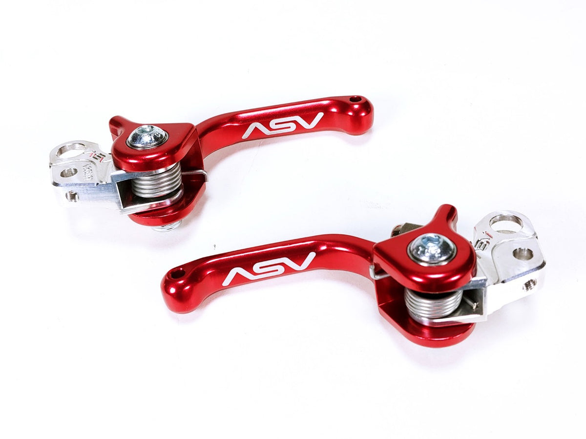 ASV PW50 RBF32222 Front & Rear Brake Lever Red