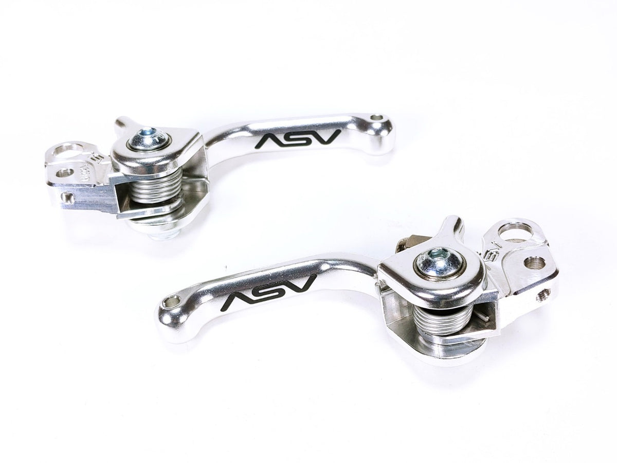 ASV PW50 RBF32222 Front & Rear Brake Lever Silver