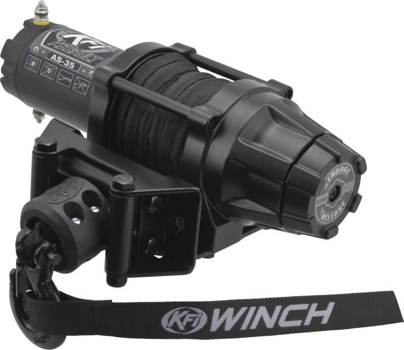 KFI AS-35 Assault 3500 lb Synthetic Rope Winch