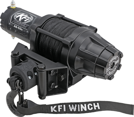 KFI AS-50x Assault 5000 lb Synthetic Winch Kit