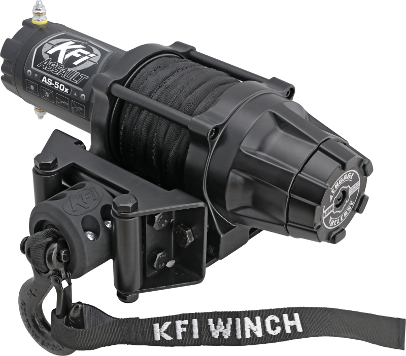 KFI AS-50x Assault 5000 lb Synthetic Winch Kit