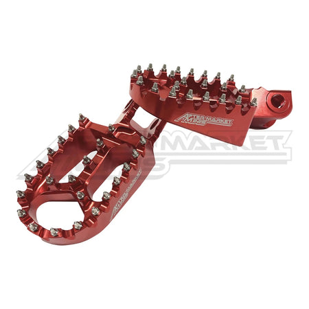KTM GAS HUSQ E-Bike | 50-65cc BILLET FOOT PEGS- Red