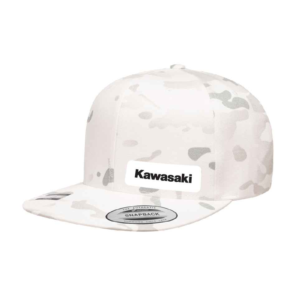 Factory Effex -&nbsp;Kawasaki White Snow Camo SnapBack Hat