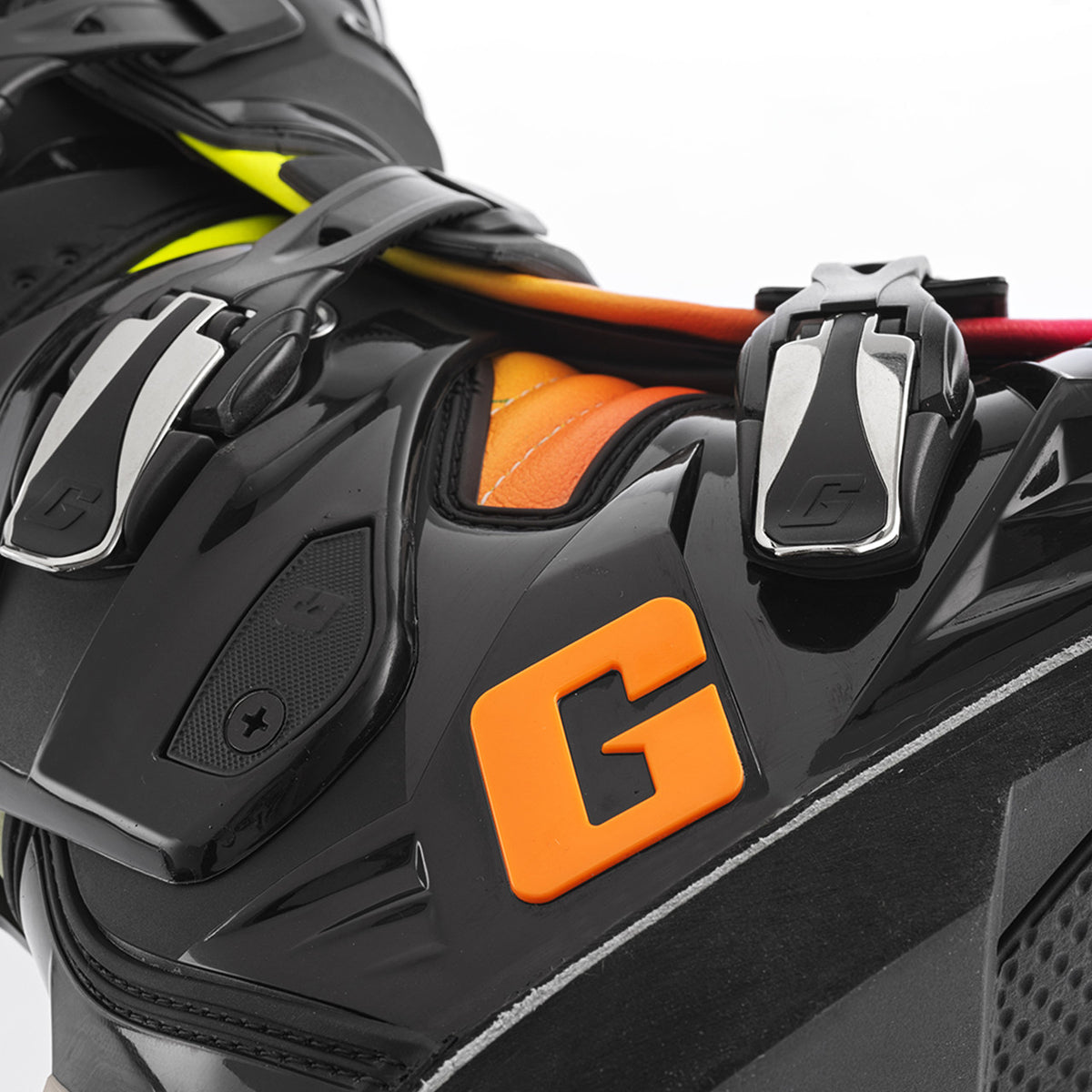 Limited Edition Gaerne SG12 Motocross Boots - Black Orange Pink -  Buckle